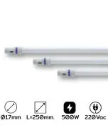 SG-H, L=250MM 500W AC220V ฮีตเตอร์ควอทซ์ (INFRARED HEATER)