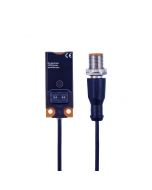 KQ6005 \ Capacitive sensor \ Range 12 mm \ PNP NO/NC \ 20 x 14 x 48 mm \ Cable PVC 0.1 m+Connector M12