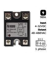 SG1-DA090-A2 Single phases Input 4-32VDC Output 48-480VAC กระแส 90A