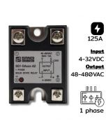 SG1-DA125-A2 Single phases Input 4-32VDC Output 48-480VAC กระแส 125A