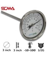 ASSF-301 3"x3" 温度传感器/锥形螺纹 -10~100 ℃/℉ 直径6.35mm 1/2G SUS304