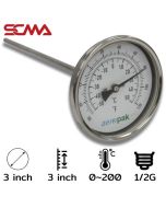 ASSF-301 3"x3" 温度传感器/直型 0~200℃/℉ 直径6.35mm 1/2G SUS304