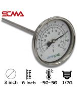 ASSF-301 3"x6" 温度传感器/螺纹后部 -50~50℃/°F 直径6.35mm 1/2G SUS304