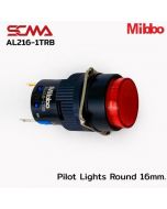 AL216-1TRB Pilot Lights Round 16mm. 12VDC Red Mibbo