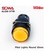 AL216-1TYB Pilot Lights Round 16mm. 12VDC Yellow Mibbo