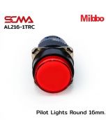 AL216-1TRC Pilot Lights Round 16mm. 24VDC Red Mibbo