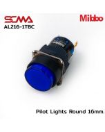 AL216-1TBC Pilot Lights Round 16mm. 24VDC Blue Mibbo
