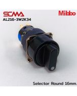 AL216-3W2K34 Selector Round 16mm. 3Gear Maintained
