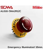 AL616-5NA2R12C Emergency Illuminated 16mm. Maintained With 24VDC Mibbo