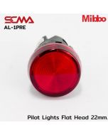 AL-1PRE Pilot Lights Flat Head 22mm. 220VAC/DC Red