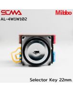 AL-4W1W102 选择键 22mm. 3P 瞬时白色 Mibbo