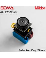 AL-4W2W102 选择键 22mm. 3P 持续白色 Mibbo