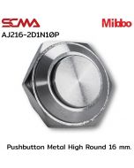 AJ216-2D1N10P 按钮 金属 高圆 16mm. 1NO Mibbo