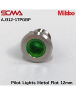 AJ312-1TPGBP 指示灯 金属 平板 12mm. 12VDC 绿色