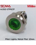 AJ312-1TPGCP 指示灯 金属 平面 12mm. 24VDC 绿色 Mibbo