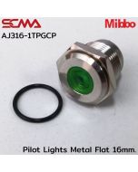 AJ316-1TPGCP 指示灯 金属 平板 16mm. 24VDC 绿色