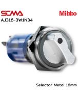 AJ316-3W1N34 选择器金属 16mm 3P 瞬时 Mibbo