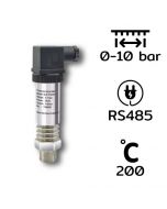 High Temperature Pressure Transmitter SUP-P300G Series Range: 0-10 Bar / Output: RS485