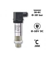 High Temperature Pressure Transmitter SUP-P300G Series Range: 0-10 Bar / Output: 0-10VDC