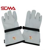 KPG-LG (gray) KEPLER Leather protective gloves outside SCMA