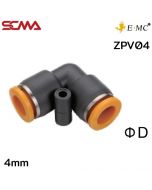 ZPV04 \ Plastic Fitting \ Elbow / 4mm \ E.MC SCMA