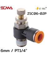 ZSC06-02P \ Speed Controller \ 6mm / PT1/4” \ E.MC
