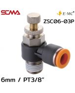 ZSC06-03P \ Speed Controller \ 6mm / PT3/8” \ E.MC