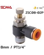 ZSC08-02P \ Speed Controller \ 8mm / PT1/4” \ E.MC