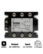 SG3-DA100-A2(W) Three phases Input 12-32VDC Output 48-480VAC 100A
