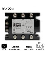 SG3-DAR025-A2 Three Phase Input 12-32VDC Output 48-480VAC 25A Random