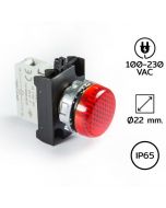 CM0K0XK Pilot Light Ø22 mm 100-230VAC RED LED
