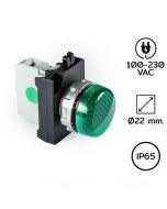 CM0Y0XY 导光板 Φ22 mm 100-230VAC 绿色LED