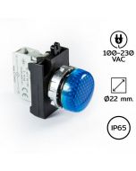 CM0M0XM Pilot Light Ø22 mm 100-230VAC BLUE LED