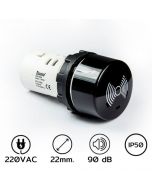 MBZX220S 喇叭 22毫米。220VAC 黑色