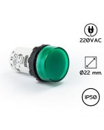 中文名称：MBSD220Y 点火灯 Φ22 mm 220VAC 绿色LED