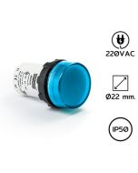中文名称：MBSD220M 点火灯 Φ22 mm 220VAC 蓝色LED