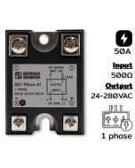 SG1-RA50-A1 Single phase 24-280VAC, Input VR 0…500, Phase Control