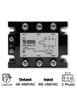 SG3-AAR3HP F/R-A2 Three phases Input 80-280VAC Output 48-480VAC 2.2KW Random