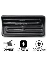 A-2-16CM 250W AC220V ฮีตเตอร์อินฟราเรด 2 Wire Black
