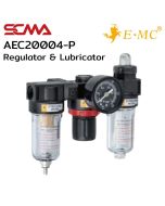 AEC20004-P \ Air Preparation Unit \ Filter Regulator+Lubricator / PT1/4” \ E.MC SCMA