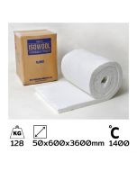 เซรามิคไฟเบอร์ (CARAMIC FIBER) ASK-7912-H BLANKET (แบบแผ่น) 50x600x3600mm 1400C /128Kg (Isolite)