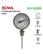 ASSF-411 温度传感器 4"x3" 0~250℃/℉ 直径6.35mm 1/2G SUS304