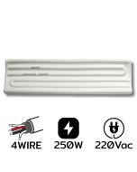 AW-1-T-16CM 250W AC220V ฮีตเตอร์อินฟราเรด 4 Wire White with T/C.