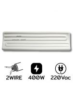 AW-1-16CM 400W AC220V ฮีตเตอร์อินฟราเรด 2Wire White
