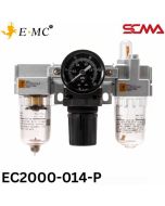 EC2000-014-P \ Air Preparation Unit \ Filter+Regulator+Lubricator / PT1/8” \ E.MC
