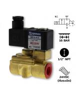 GD15(1/2")-N-2-E-DC24V / แบบ Diaphragm 2/2 way NC,Coil NAMUR , NBR Seal