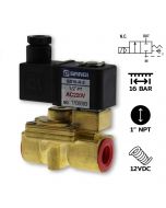 GD25(1")-N-3-DC12V / แบบ Diaphragm 2/2 way NC,NBR Seal