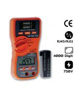 KEPLER เครื่องทดสอบสาย LAN + ดิจิตอลมัลติมิเตอร์ (LAN Cable Tester & Digital Multimeters) K187LT