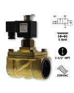 RK40(1-1/2")-N-5-AC220V 膜片型 两位常闭 NBR 密封 水气通用电磁阀