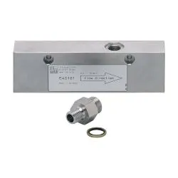 E40161 \ efector 300 \ Flow sensors \ ADAPTBLOCK D10 G1/4 \ DE